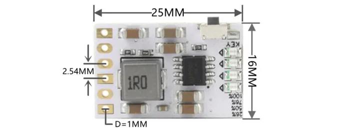 Clear pinout and compact design