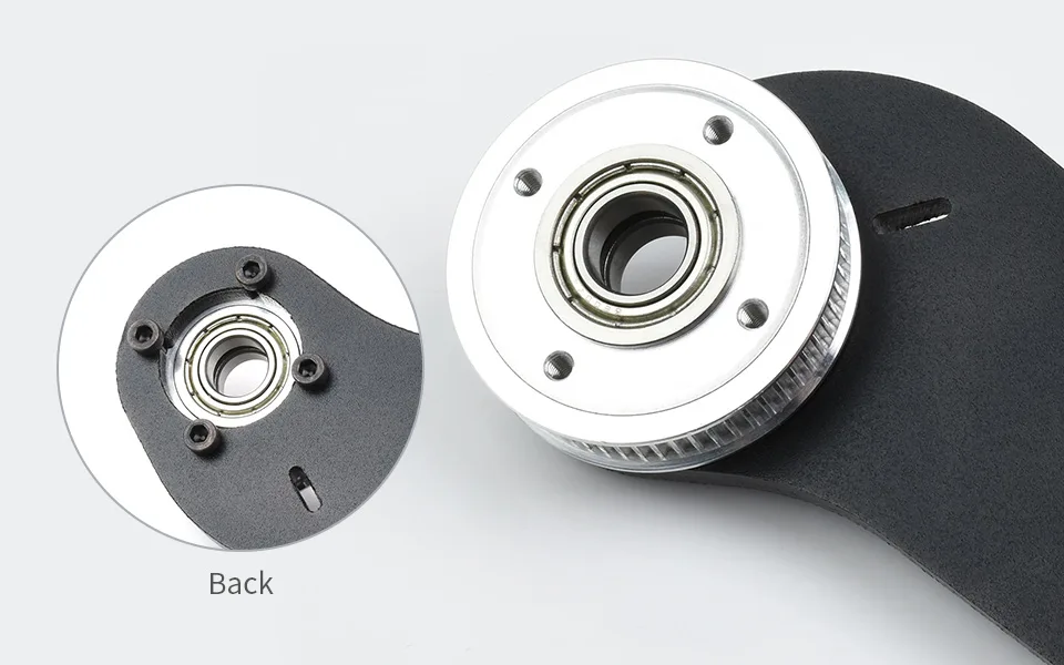 Four flat mounting holes