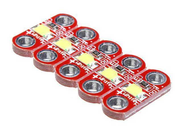 LilyPad LED Modules, 3V–5V, 40mA (5 Pack)