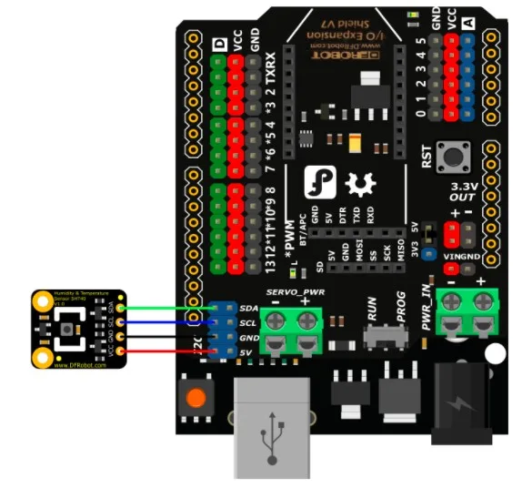 Simple I2C microcontroller wiring