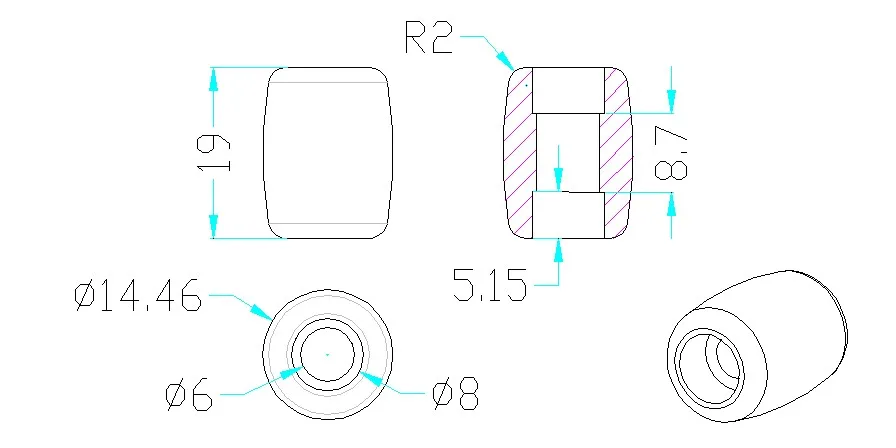 driven wheel(metal 100mm)