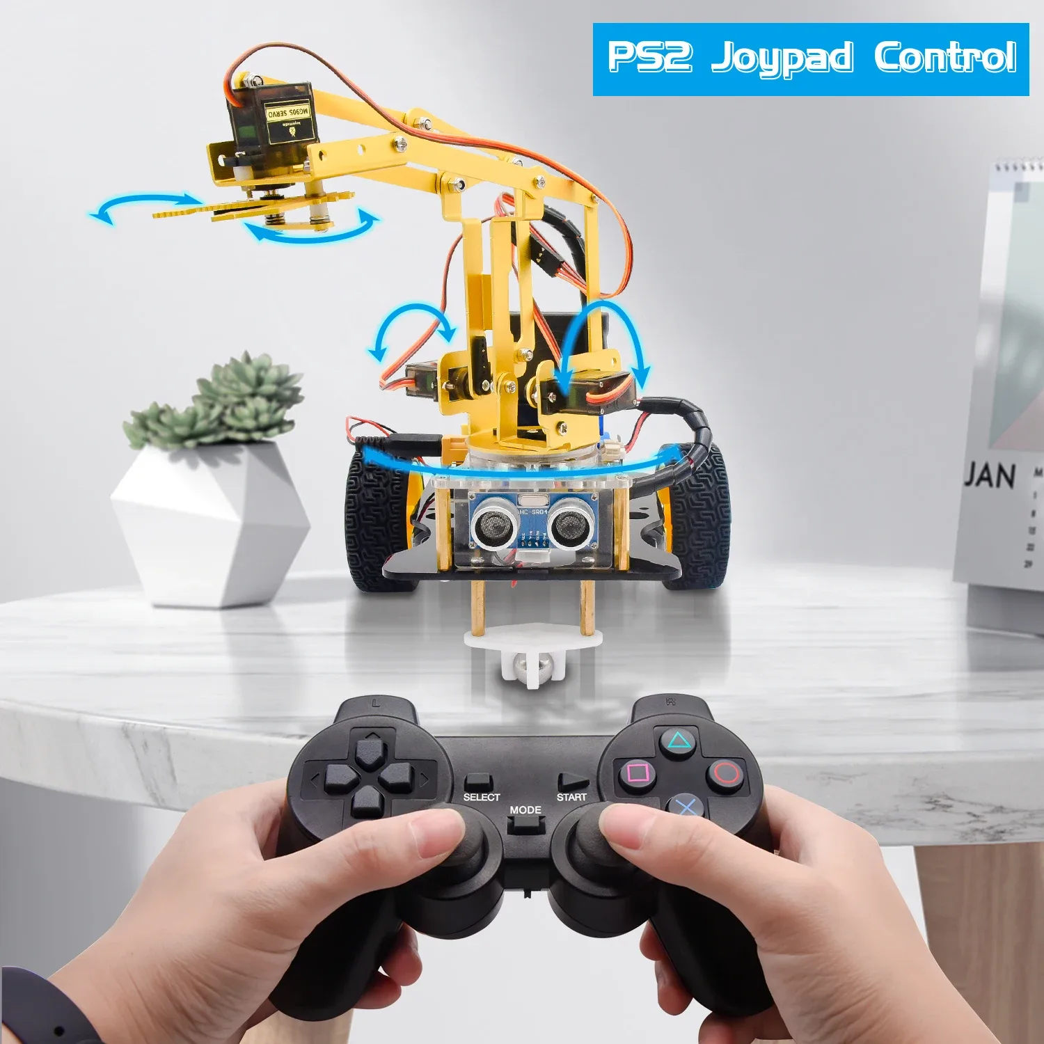 Durable metal arm and baseplate