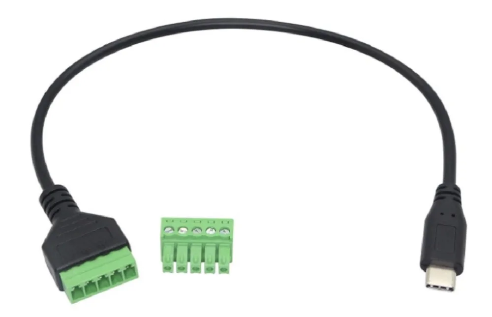 Solderless 5-pin terminal block