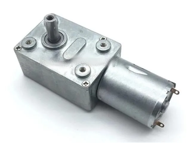 JGY370 Reversible DC 12V Worm Gear Motor, 40 RPM
