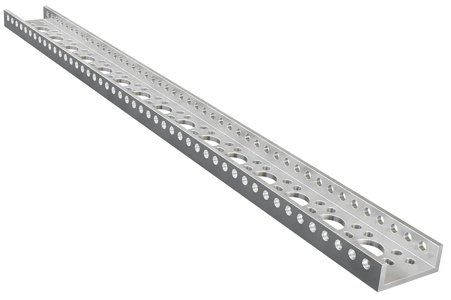3143 Series Mini Low-Side U-Channel (15 Hole, 384mm Length)