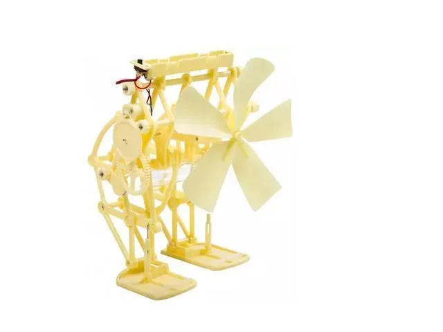 Wind and Electric Powered Walking Robot Educational Kit