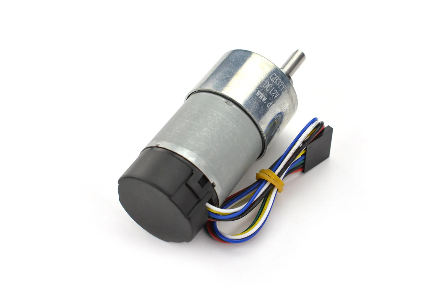 12V Metal DC Geared Motor with Encoder (90:1, 122RPM, 38Kg.cm)