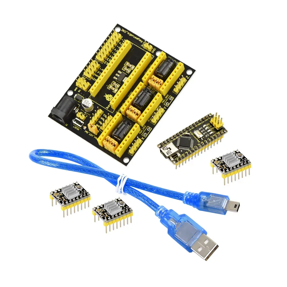 Three-axis stepper motor control