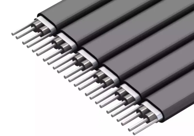 Flexible EMI-shielded flat cable