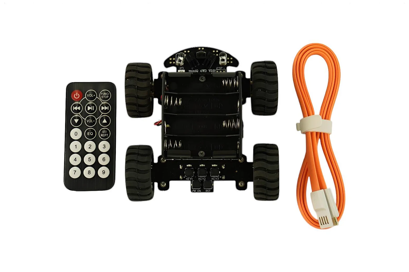 MiniQ 4WD Cross Country Mobile Robot for Arduino