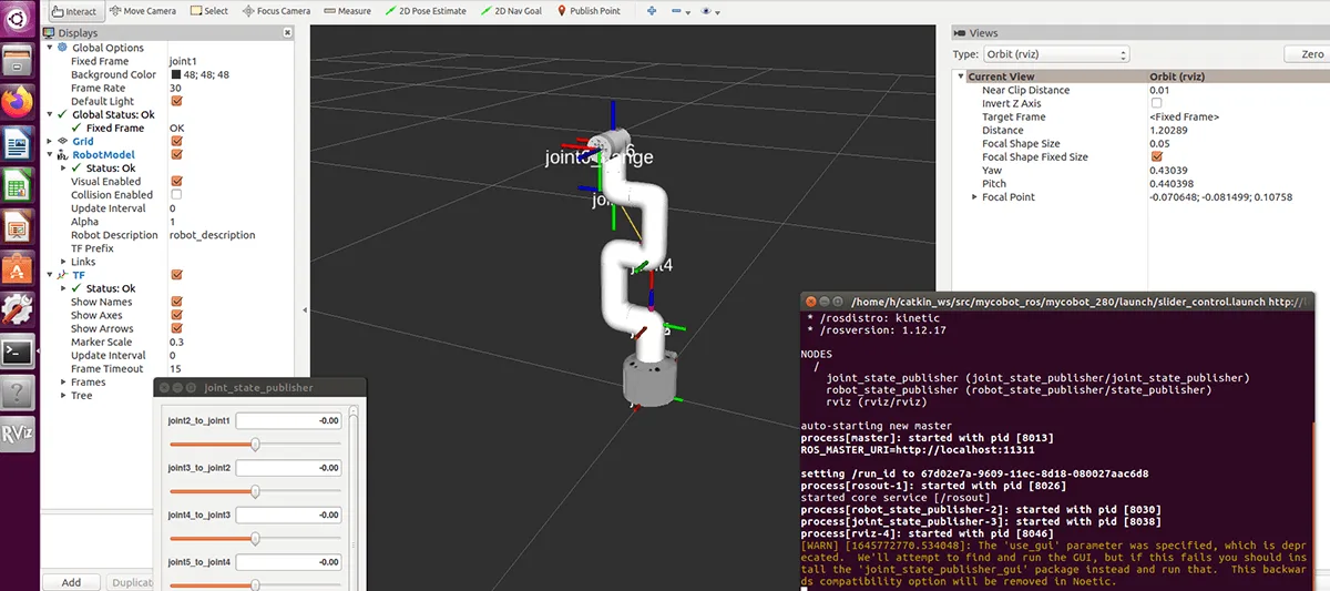 Integrated ROS simulation and control