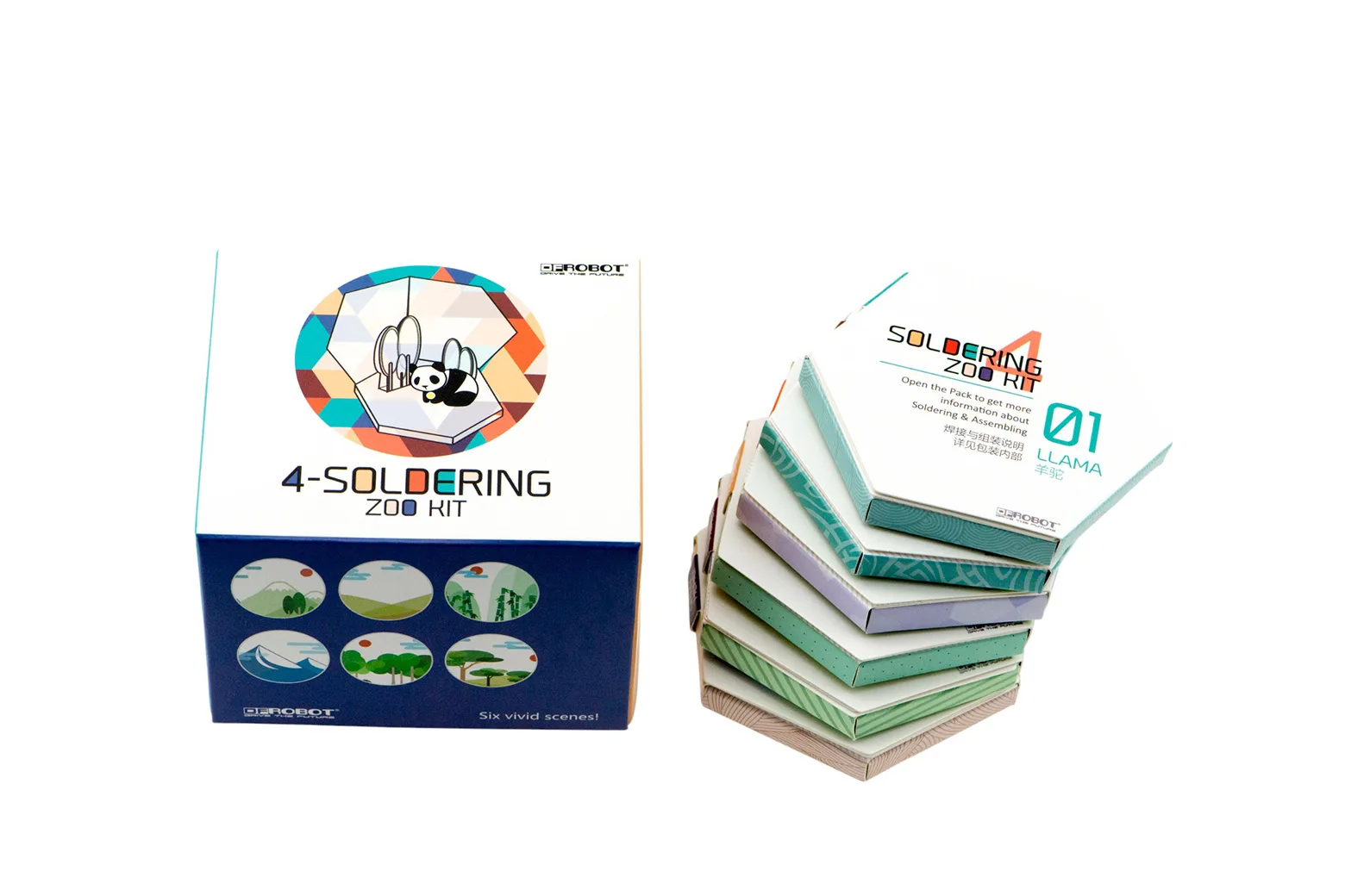 Zoo Animal LED Soldering Kit (6 Animal PCBs)