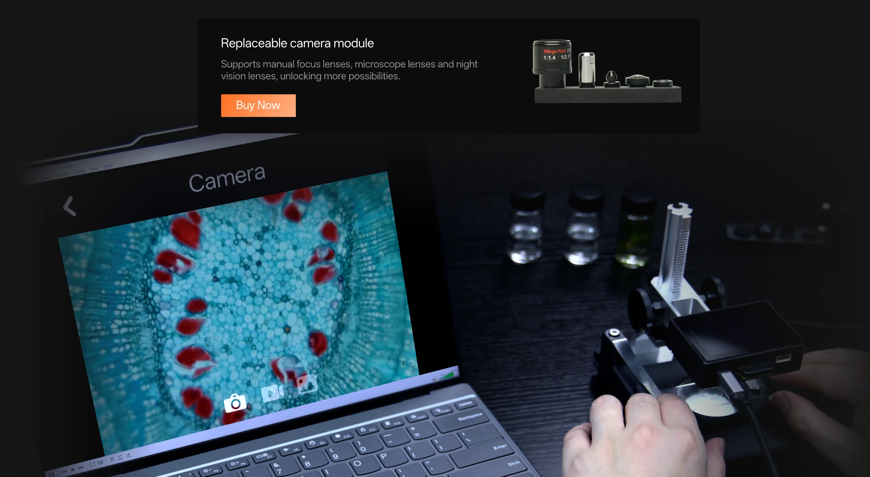 Modular replaceable camera unit