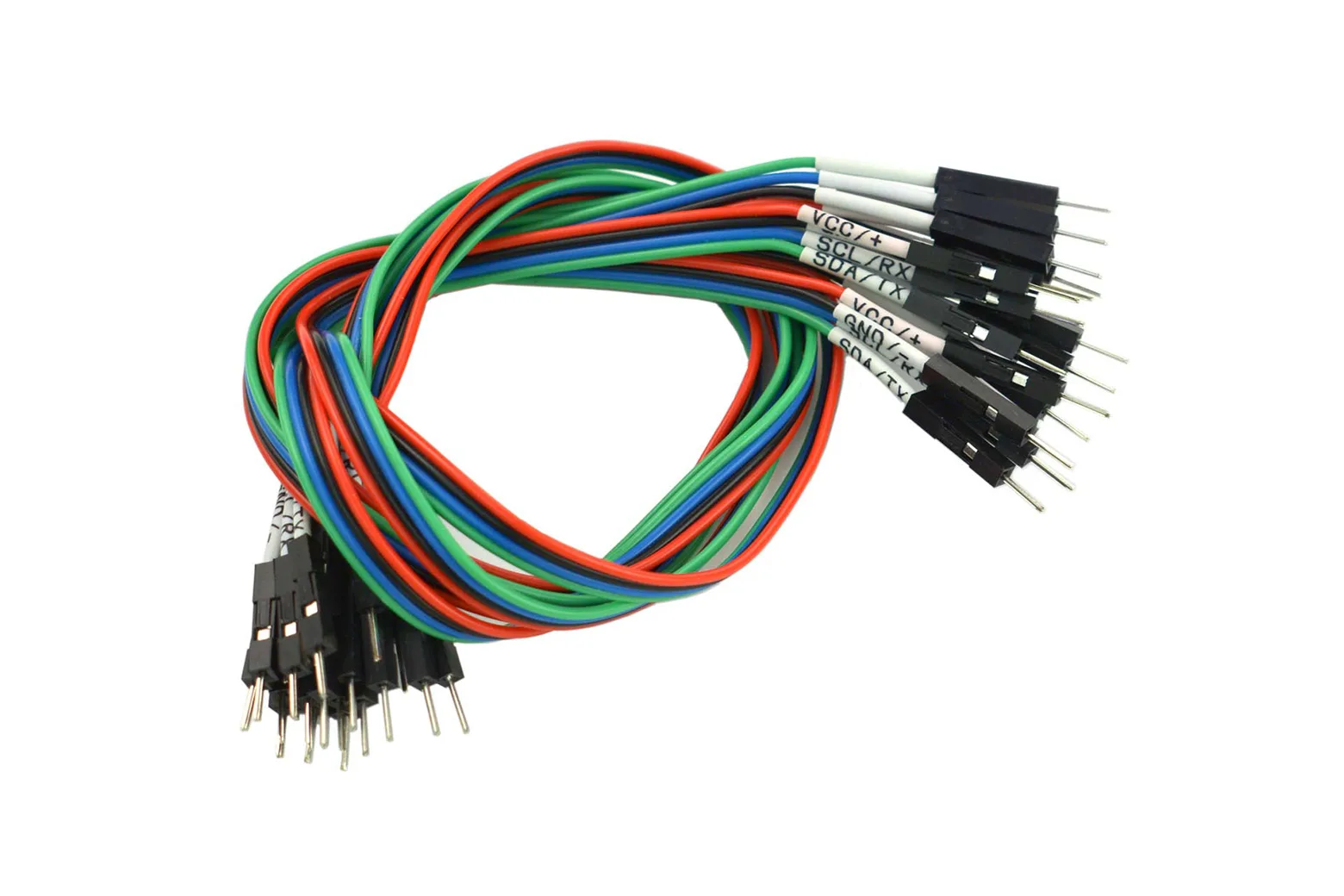 Gravity: 4PIN M/M DuPont Line with Tag (30cm, 5 Pack)