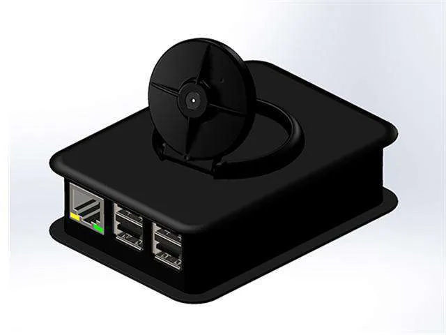 Teko Raspberry Pi 3 B+ ABS Enclosure with Camera Holder, Black
