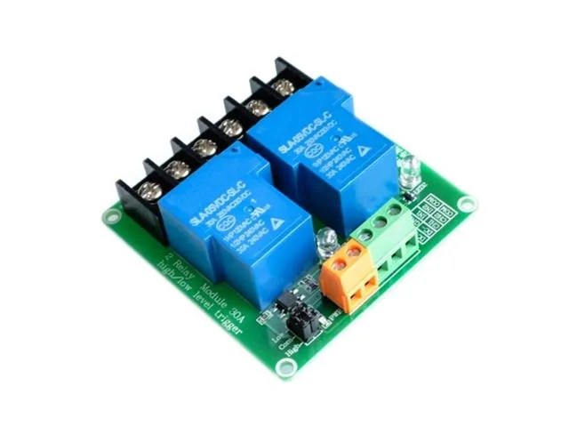 2-Channel 5V 30A Relay Module with Optocoupler Isolation