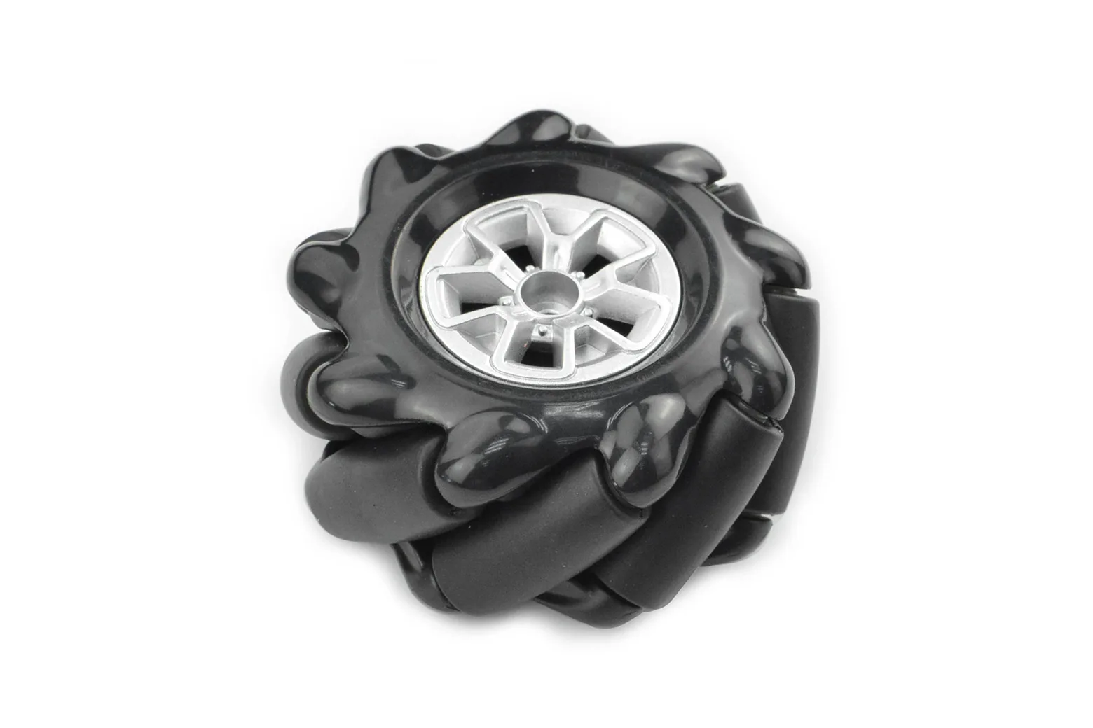 Black Mecanum Wheel with Motor Shaft Coupling (60mm, Left)
