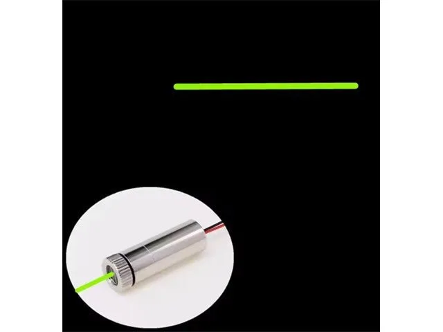 520nm Green Line Laser Module, 5mW, 3–5V DC, 90°