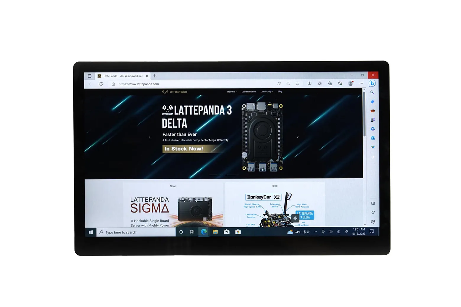 15.6 Inch 1920x1080 IPS Type-C Touch Screen & Display for Raspberry Pi / LattePanda / Jetson Nano Single Board Computer