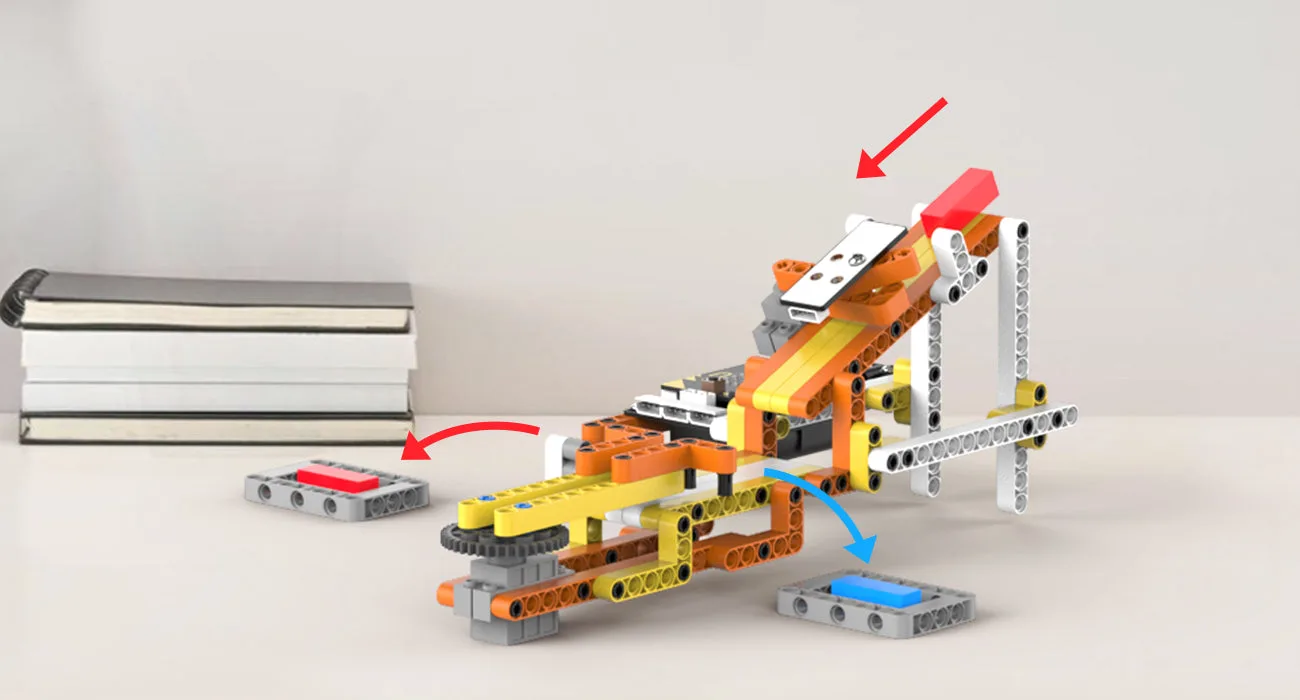 Automated sorting with colour sensors