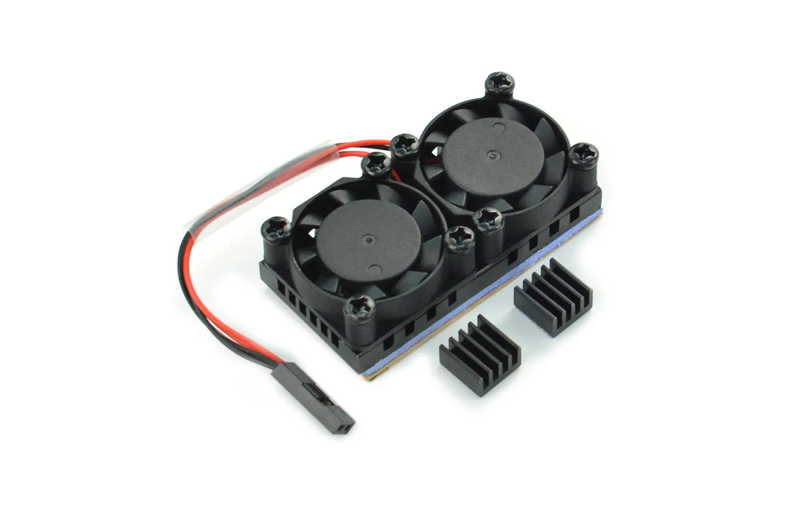 Dual Cooling Fans Kit compatible with Raspberry Pi 3B/3B+/4B