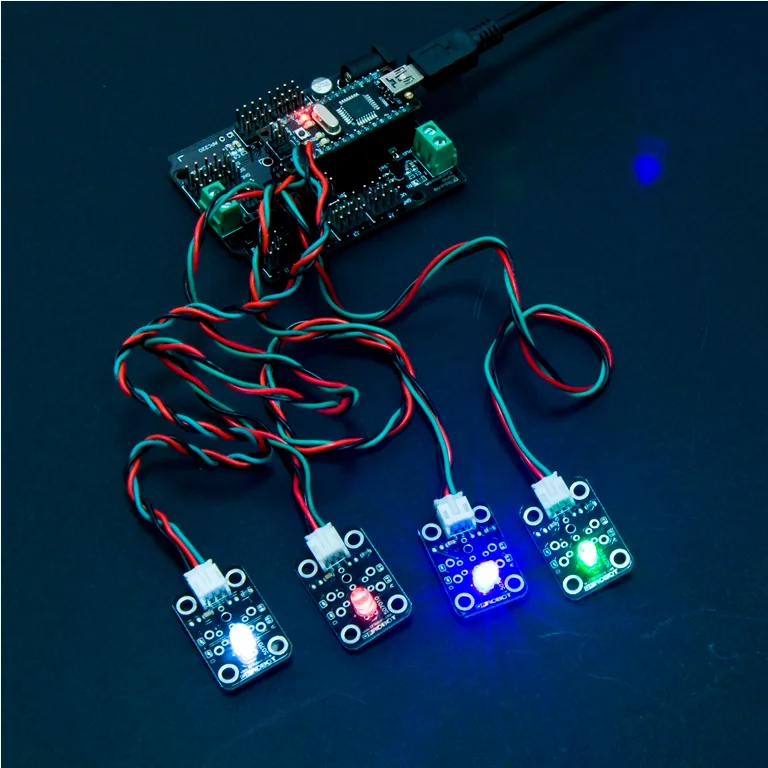 Bright white visual output