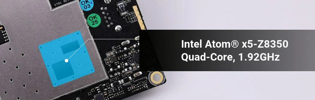 Quad-core Intel x86 processing