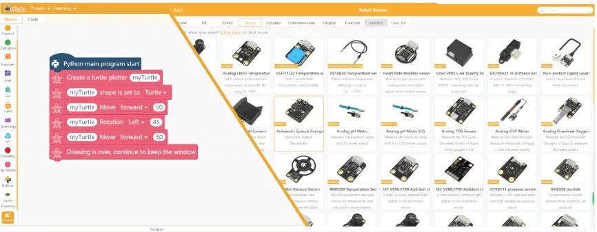 Mind+ dual-mode software