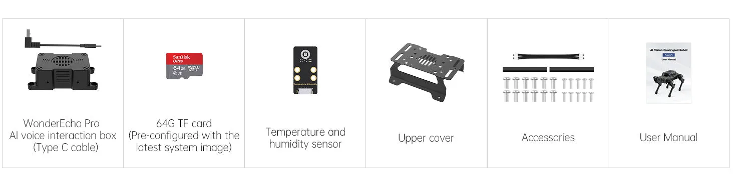 PuppyPi upgrade pack contents