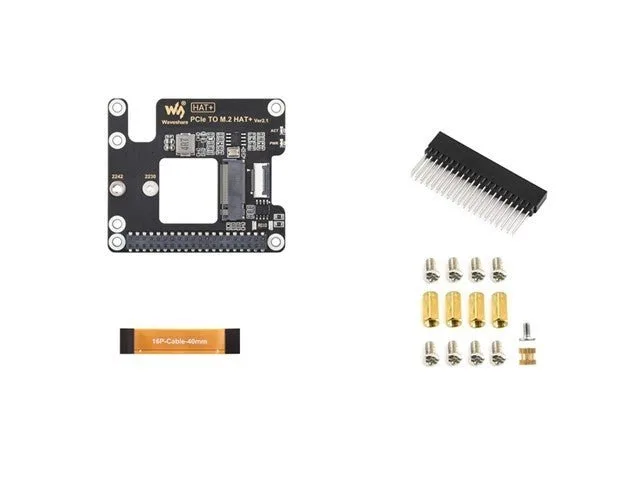 Waveshare PCIe to M.2 NVMe SSD HAT+ for Raspberry Pi 5