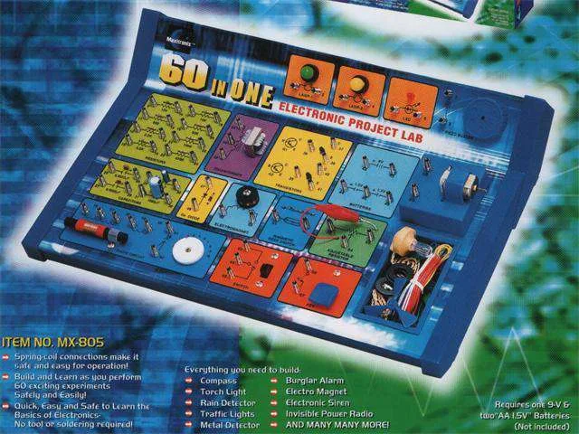 Maxitronix 60-in-1 Electronic Project Lab Kit (MX-805)