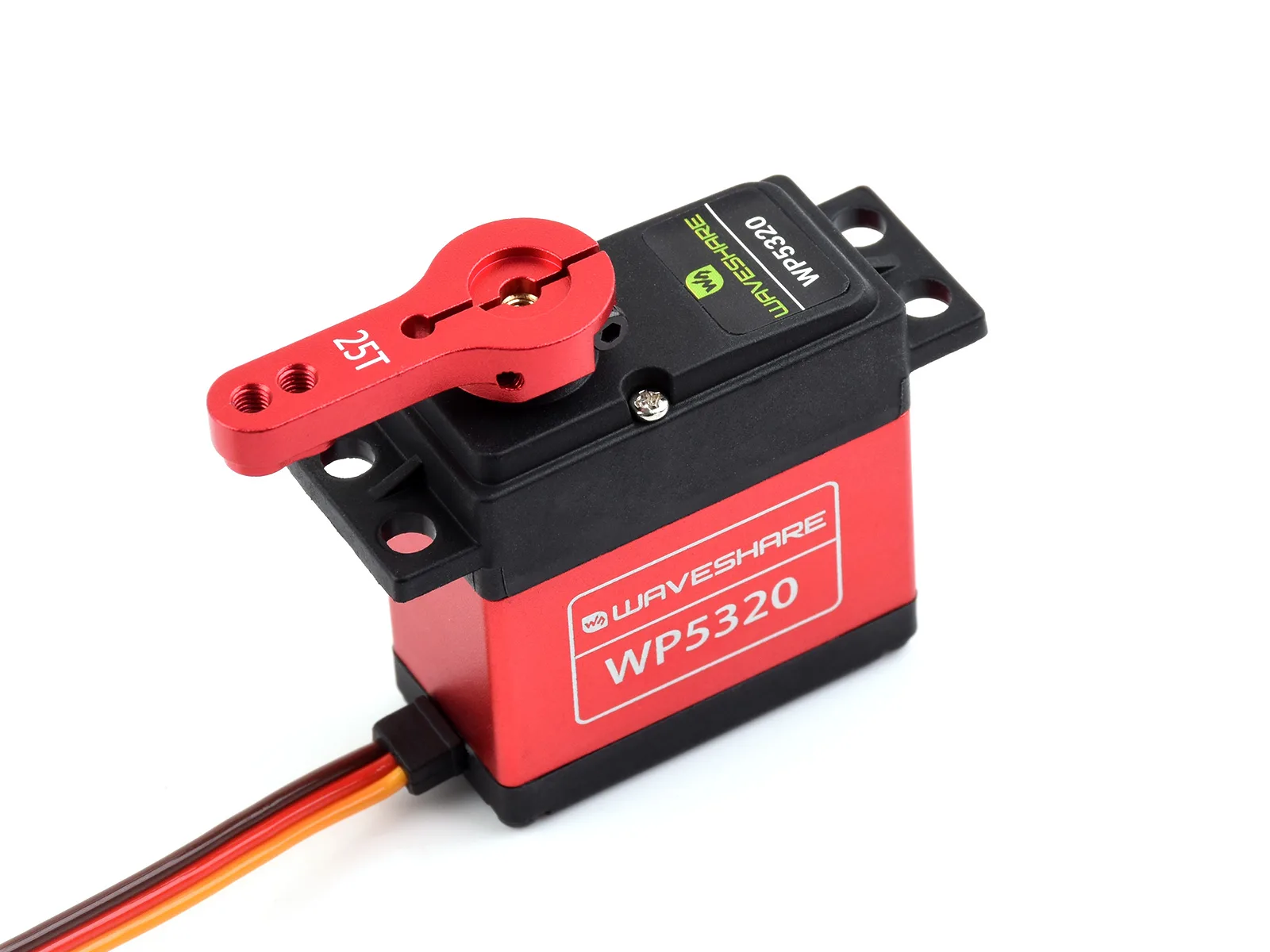 20kg.cm / 35kg.cm Large Torque 180° Digital Servo, Copper Gear / Steel Gear, Comes With Multiple Servo Arms For Flexible Assembly, Waterproof And Dustproof