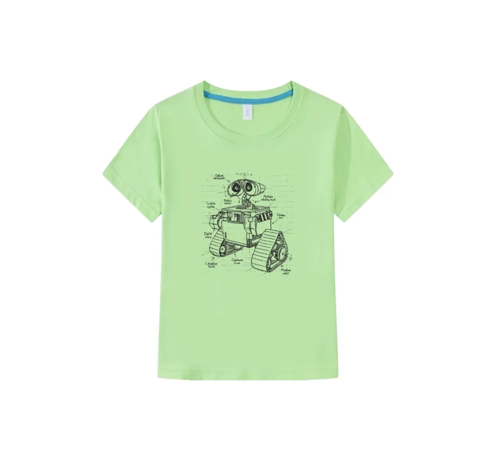 WALL·E Blueprint Kids’ T-Shirt — Royal Blue