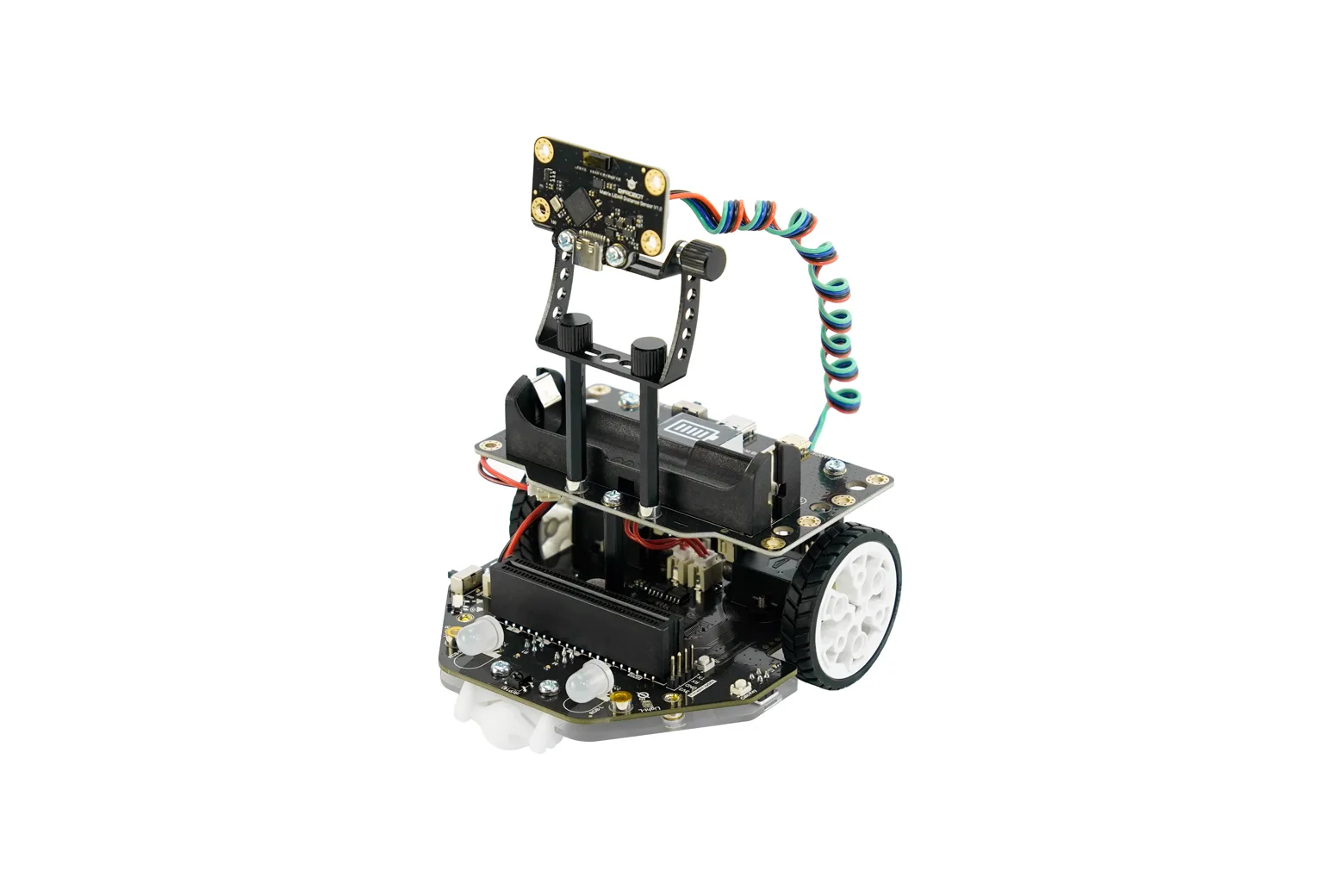 Maqueen Plus V3 - STEM Educational micro:bit Robot with Matrix Laser Ranging (18650 Battery)