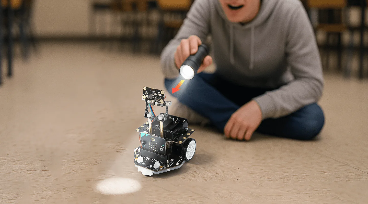 Interactive light sensing and RGB lighting