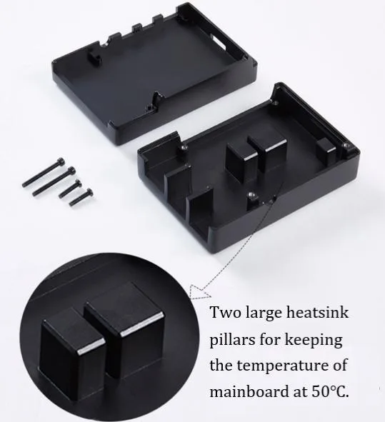 Dual internal cooling pillars