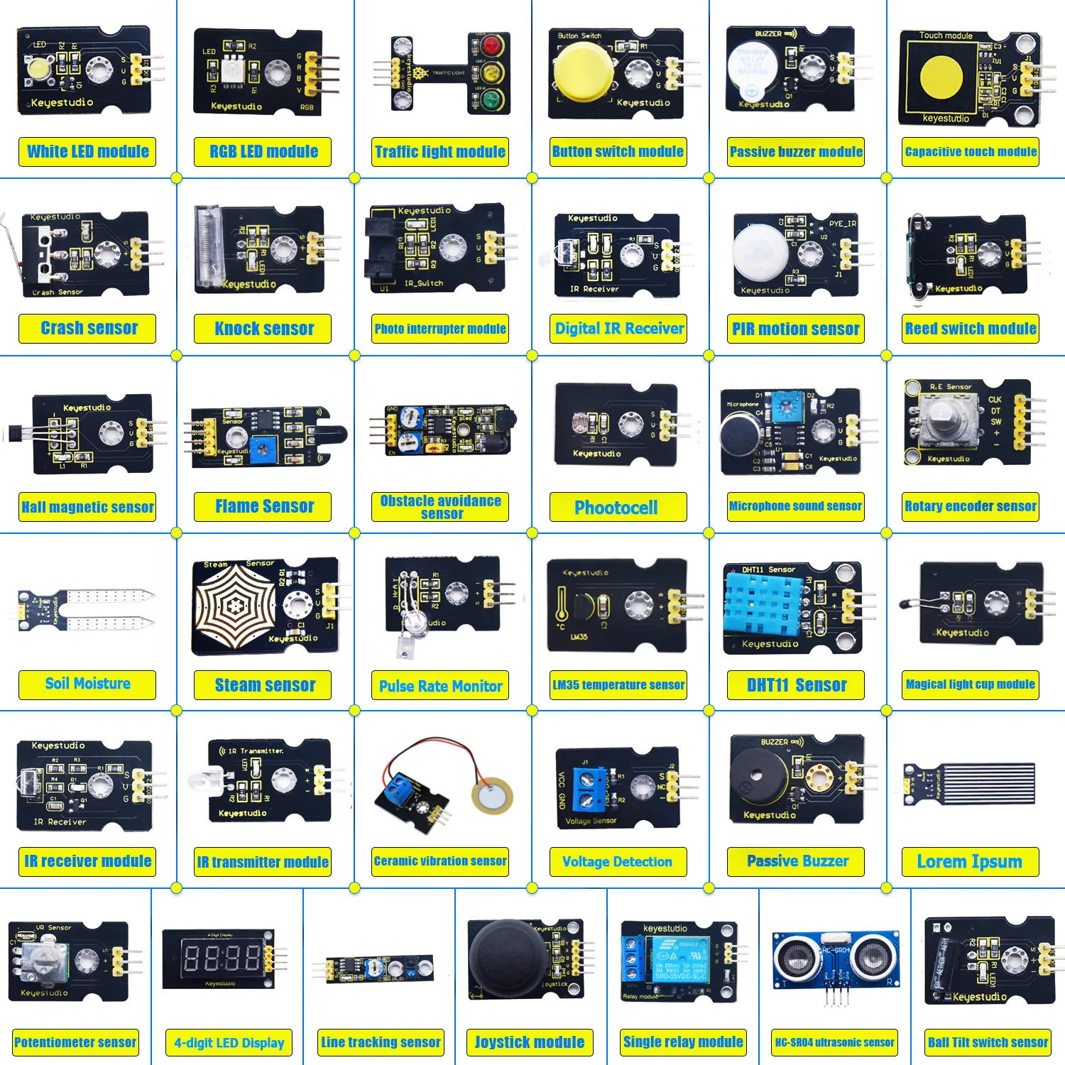 Analog and digital sensor modules