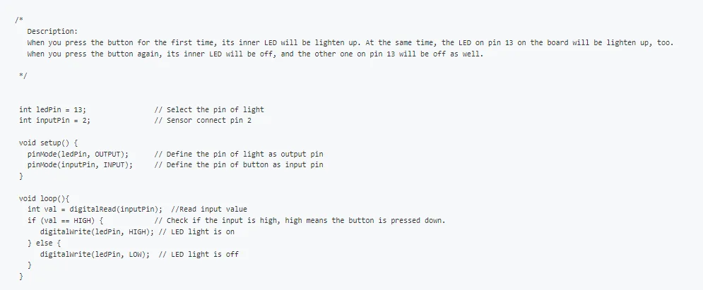 Arduino IDE implementation