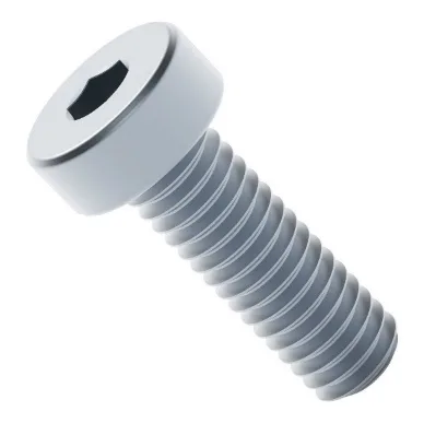 2804 Series Zinc-Plated Steel Low Profile Socket Head Screw (M4 x 0.7mm, 12mm Length)