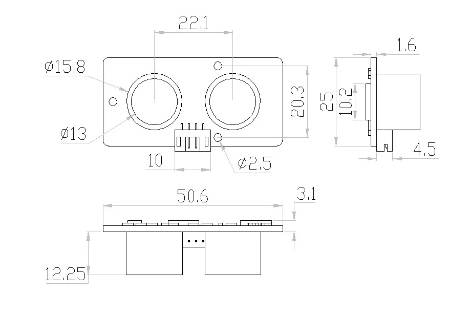 MAX Robotics Component Set technical drawing