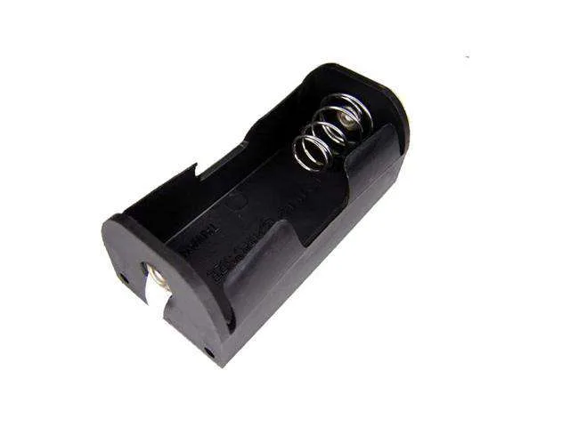 Single C-Cell Battery Holder with Solder Terminals