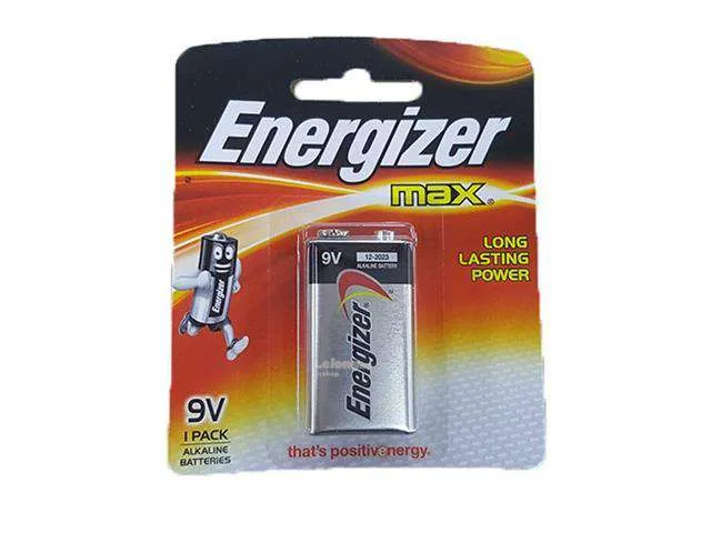 Energizer 9V Alkaline Battery, 6LF22