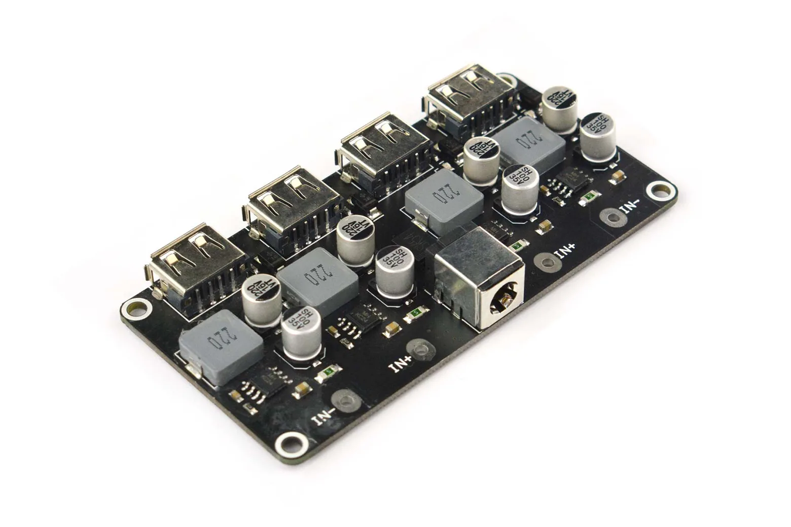 4-Way Fast Charge Buck Module compatible with Raspberry Pi 4B & Jetson Nano