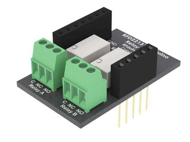 RFduino RFD22131 Dual Relay Shield, 12VDC 1A