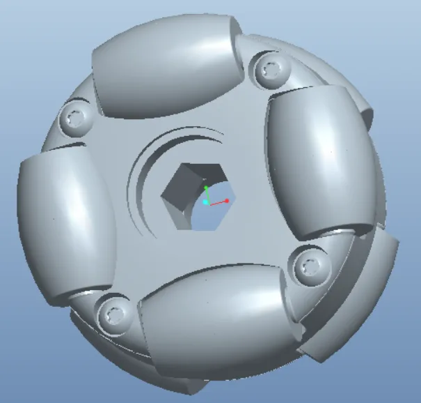 5624 Series Omni Wheel (8mm REX™ Bore, 32mm Diameter, 50A Durometer)