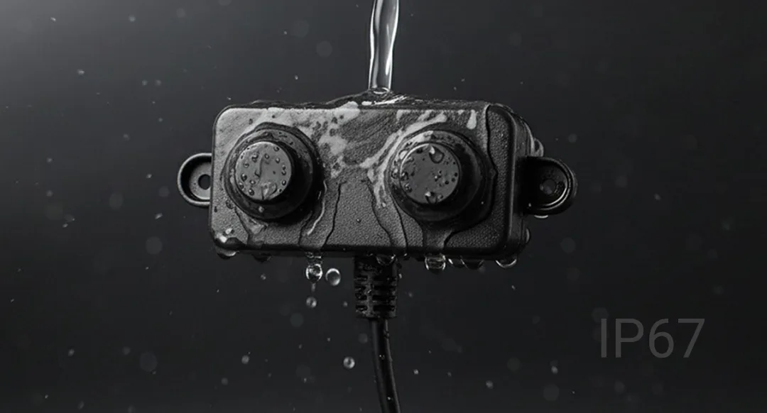 Sealed IP67 waterproof construction