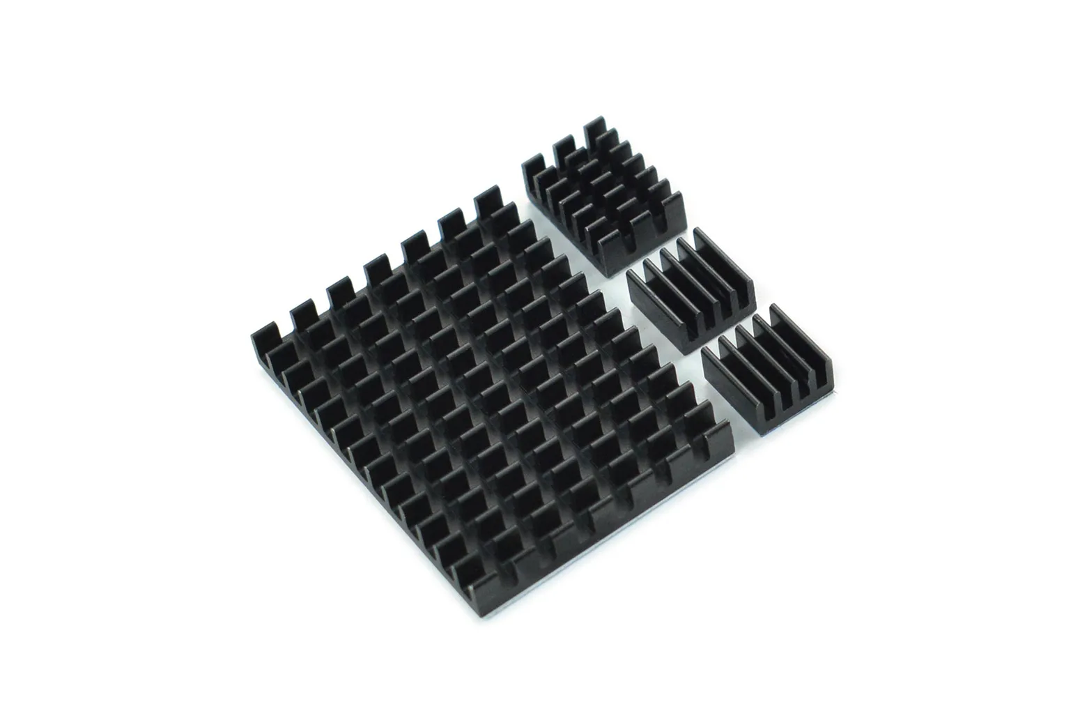 Black Aluminum Heatsink Kit for Raspberry Pi 4B