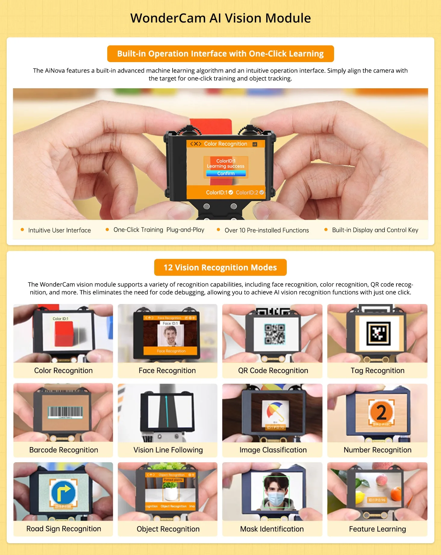 WonderCam AI vision module
