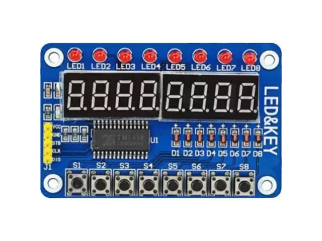 TM1638 8-Digit LED Display and Keypad Module