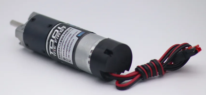 7202 Series Planetary Gear Motor (139:1 Ratio, 24mm Length 6mm D Shaft, 43 RPM, 3.3 - 5V Encoder)
